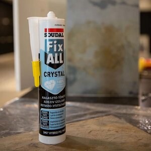 Elastyczny klej do łupków - Soudal FIX ALL Crystal, 290 ml (przezroczysty)
