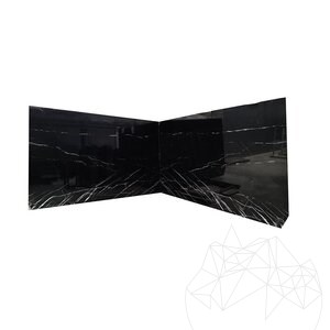 Alexander Black Polisata Marble Slab, 2 cm
