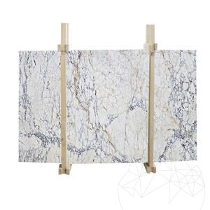 Slab Arabescat Polisat Marble (Bookmatch), 2 cm - Translucent