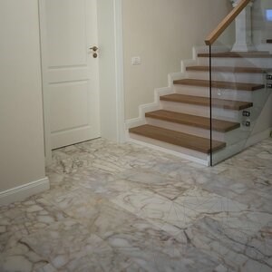 Marmura Arabescato Oro Polisata, 60 x 30 x 2 cm (Translucent)