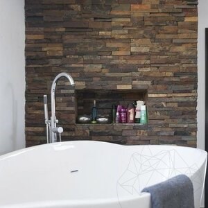 Panel Slate Brown 15 x 60 cm