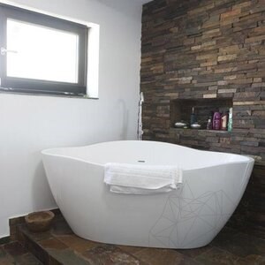 Panel Slate Brown 15 x 60 cm