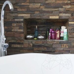 Panel Slate Brown 15 x 60 cm