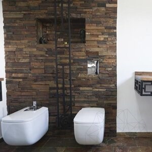 Panel Slate Brown 15 x 60 cm