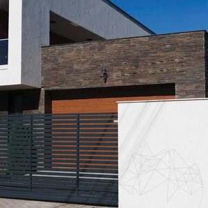 Slate Panel Multi Stripes, 15 x 60 cm