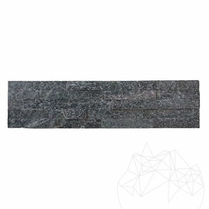 Panel łupkowy Sparta Black 15 x 60 cm