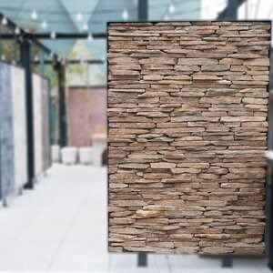 Paski 3D Slate Rusty Brown | Kamień dekoracyjny do okładzin pionowych, zewnętrznych i wewnętrznych (10-12/paleta)