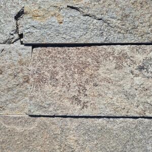 Slate Sahara Natur, 10cm x LL x 1.3cm | Kamień dekoracyjny - Płytki pionowe, na zewnątrz i do wewnątrz (25 mkw/paleta)