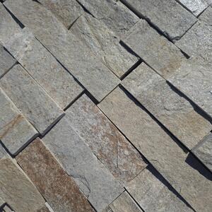 Slate Sahara Natur, 5 cm x LL x 1,3 cm | Kamień dekoracyjny - Płytki pionowe, na zewnątrz i do wewnątrz (25 m2/paleta)