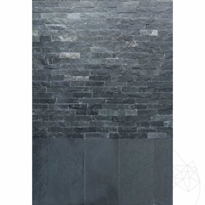Slate Green Alpi Alpi Natur, 5cm x LL x 1.3cm | Kamień dekoracyjny - pionowe płytki, na zewnątrz i do wewnątrz (25 mkw/paleta)