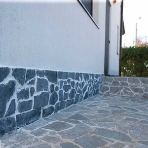 Laguna Green Polygonal Slate - kamień naturalny do wnętrz / na zewnątrz | Fronty, chodniki i chodniki