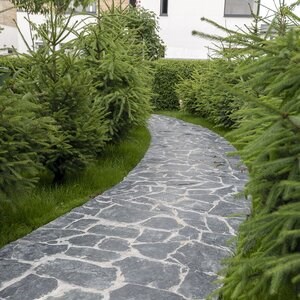 Laguna Green Polygonal Slate - kamień naturalny do wnętrz / na zewnątrz | Fronty, chodniki i chodniki