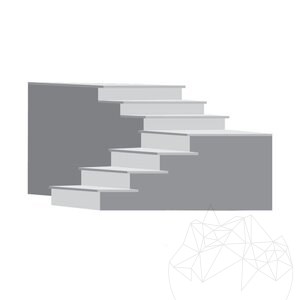 Stopień granitowy Artico Grey Polished, 120 x 33 x 1,8 cm