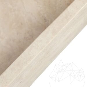 Zlewozmywak Arco Travertine Classic SRVS, 55 x 45 x 12 cm