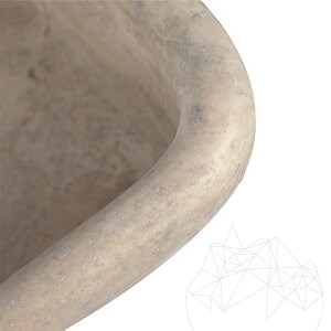 Zlewozmywak Arco Travertine Kashmir KS-025 SCAS2, 47 x 47 x 19 cm