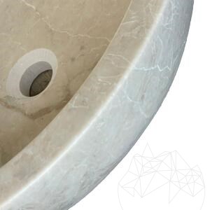 Zlewozmywak marmurowy Matia Cappuccino RS-5, 42 x 15 cm