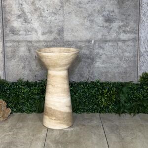 Umywalka łazienkowa - Tao Antros Classic trawertyn 50 x 85 cm