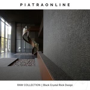 Black Crystal Rock Design 2CM