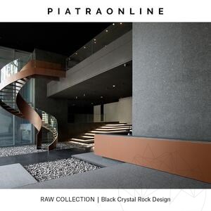 Black Crystal Rock Design 2CM