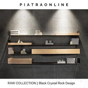 Black Crystal Rock Design 2CM
