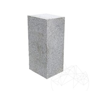 Słupki z granitu sardyńskiego z białego granitu 20 x 25 x 50 cm (powierzchnie cięte, bez fazowania)