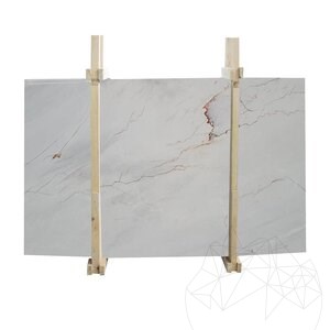 Bosphorus Red Polished Marble Slab, 2 cm