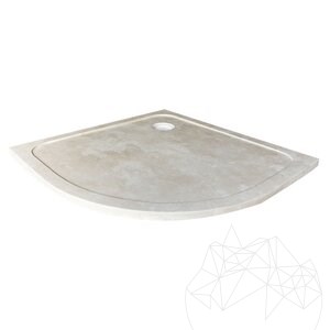 Brodzik prysznicowy trawertyn classic ULTRA PLAT, 90 x 90 x 3 cm