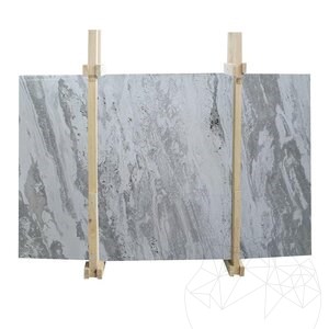 Calacatta Sky Polished Marble Slab, 2 cm