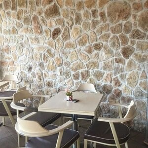 Limestone Polygonal Rock Face - Rustic Yellow | Vertical Placari, Outdoor-Indoor (20mp/paleta)