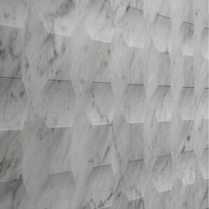 Carrara White Stud H Design Płyta 2CM