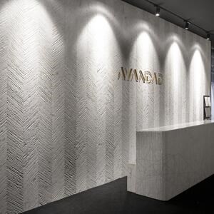Carrara White Tile(Chevron Design) Płyta 2CM