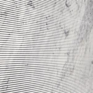 Carrara White Zigzag Design Płyta 2CM