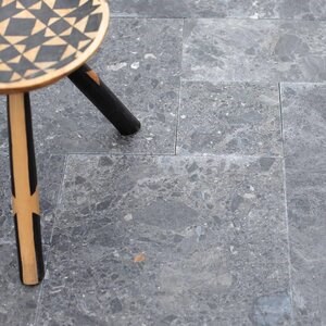 Ceppo Grey Marble French Pattern Set Antichizat, 1,2 cm