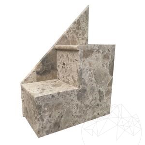Marmur Ceppo di Crema  Szczotkowany  2 cm – Blaty, stopnie, glazury i elementy personalizowane