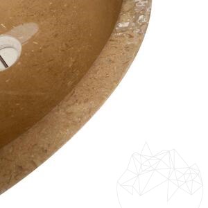 Umywalka łazienkowa - Noce Travertine RS-5, 42 x 15 cm
