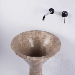 Tao Antros umywalka - Light Emperador Marble, 50 x 85 cm