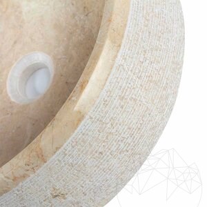 Marmurowa umywalka Matia Light Beige RS-24