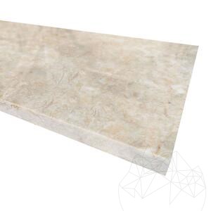 Stopień z polerowanego marmuru Crema Royal, 120 x 30 x 2 cm