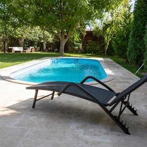 Travertine Classic French Pattern Brushed and Chiselled Set, 3 cm