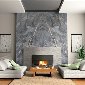 Golden Grey Polished Marble Slab 2 cm