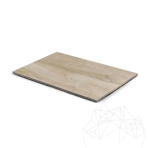 Kamień spiekany L'ALTRA PIETRA Duomo Travertino Beige, 60 X 90 X 2 cm, R11 - Antypoślizgowy do użytku na zewnątrz