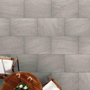 Kamień spiekany L'ALTRA PIETRA Tempio Kandla Grey, 60 X 90 X 2 cm, R11 - Antypoślizgowy do użytku na zewnątrz