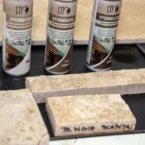LTP Stone Care Kit - Zestaw do pielęgnacji kamiennych kominków i blatów (czyści, uszczelnia i konserwuje).