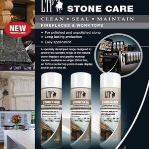 LTP Stone Care Kit - Zestaw do pielęgnacji kamiennych kominków i blatów (czyści, uszczelnia i konserwuje).