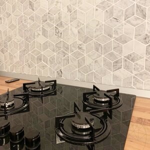 Mozaika z polerowanego marmuru w stylu New York Cube Design