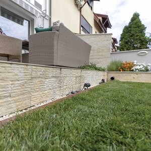 Marmura Catania Cream Rizata, 10 x 30 x 1.5 cm