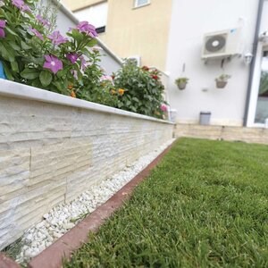 Marmura Catania Cream Rizata, 10 x 30 x 1.5 cm