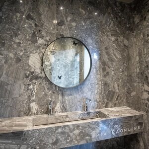 Slabs Marble Upper Grey Polished, 2 cm