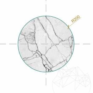 Stolik boczny Volakas Marble Moon