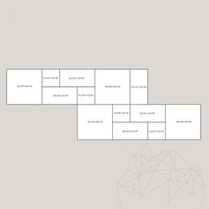 Royal Walnut Vein Cut Mini Set Honowany Trawertyn, 1 cm
